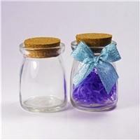 现货成批出售布丁玻璃瓶 装饰奶瓶 许愿瓶DIY制作