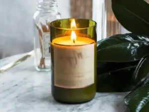 Wine Bottle Votive Holder