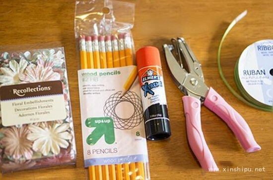 生活diy手工制作：让美丽绽放在笔端的铅笔小花束