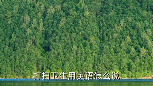 打扫卫生用英语怎么说