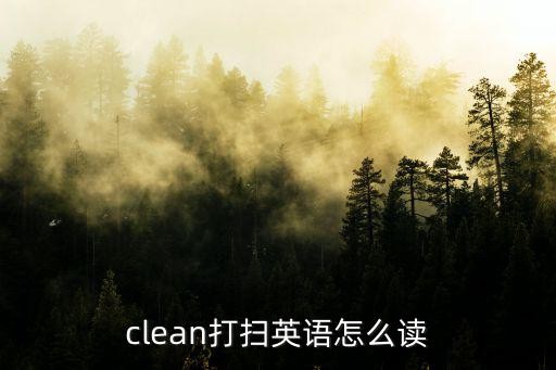 clean打扫英语怎么读