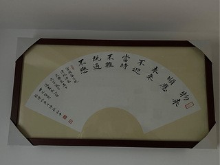 荆初中书法真迹蝇头小楷,十六字箴言扇面