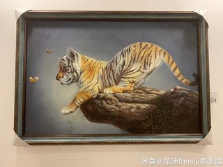 纯手绘油画小萌虎,低价处理