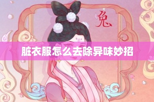 脏衣服怎么去除异味妙招