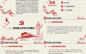 2021年支部委员会班子成员党史学习教育专题组织生活会对照检查材料PPT党课模板下载