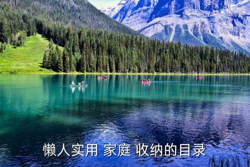 懒人实用 家庭 收纳的目录