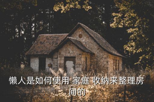 懒人是如何使用 家庭 收纳来整理房间的