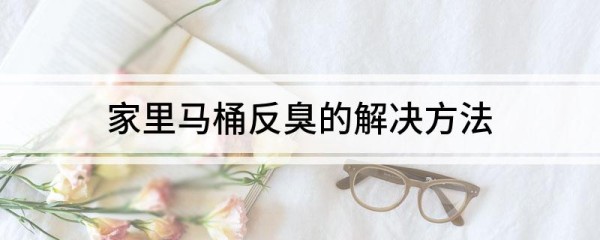 家里马桶反臭的解决方法
