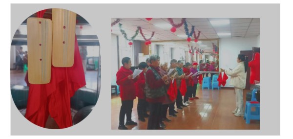 “养老站里的心灵乐章与生活充电站”翠云街道云竹路社区养老服务站老年大学特色快板课