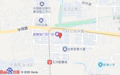 洗新艳旧汽车美容(智慧城广百广场店)位置示意图