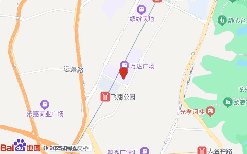 洗新艳旧汽车美容(万达广场广州白云店)位置示意图