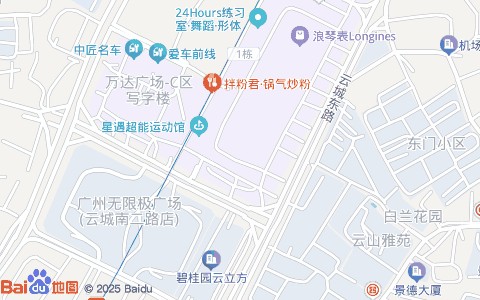 洗新艳旧汽车美容(万达广场广州白云店)附近公交站点
