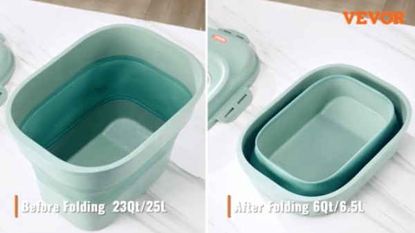 VEVOR 可折叠狗粮储存容器,采用可折叠设计