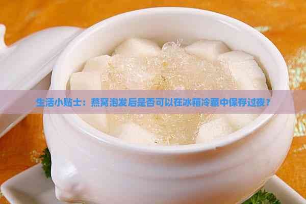 生活小贴士：燕窝泡发后是否可以在冰箱冷藏中保存过夜？