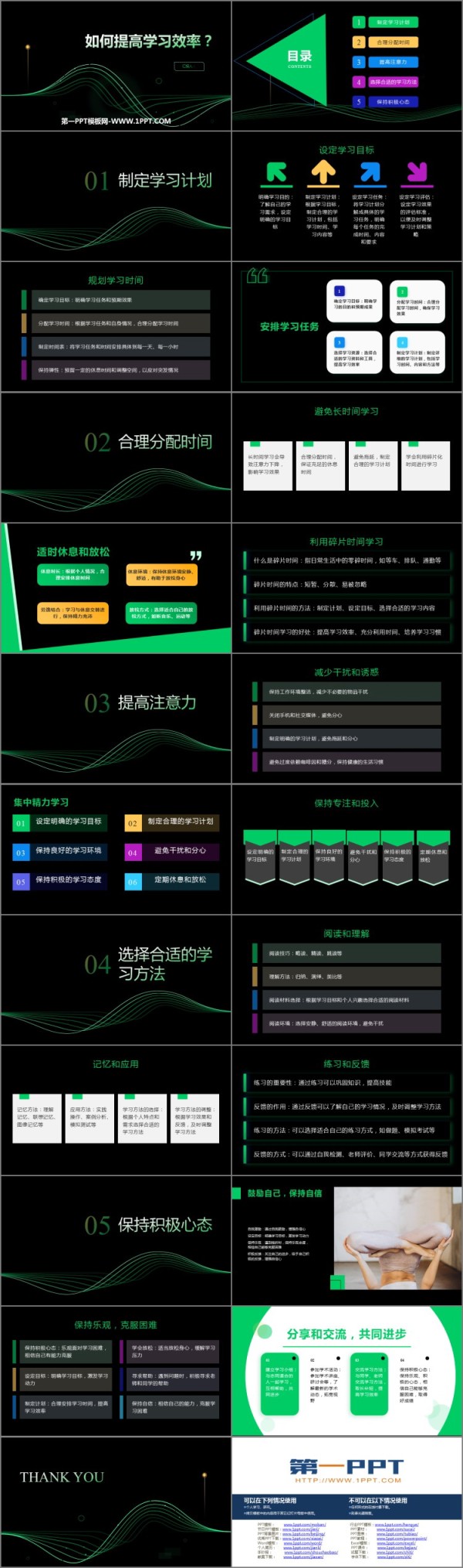 《如何提高学习效率？》PPT班会课件
