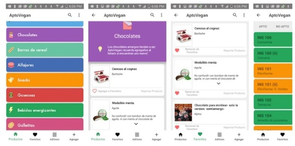 aptovegan app productos