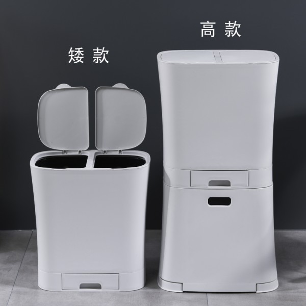 垃圾分类阿斯卡利(ascari)带盖子家用篓垃圾桶