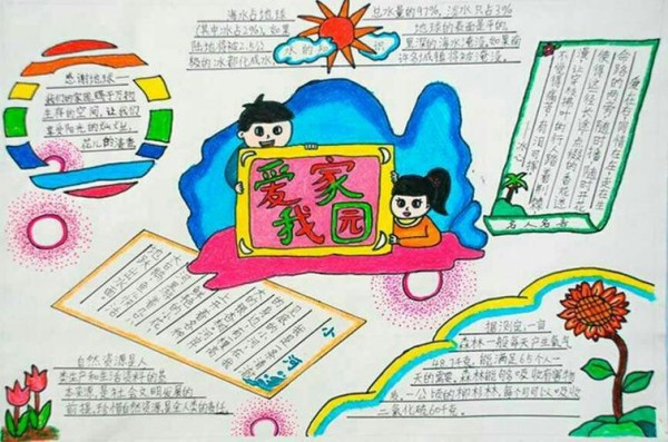 西交口土门塔小学创卫工作简报第二期清洁家园 美化校园手抄报