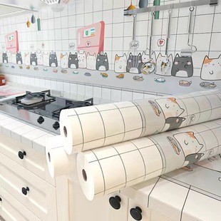 橱柜防潮垫灶台耐高温防水墙贴防潮防霉自粘台面箔纸油烟墙壁家用防油贴纸