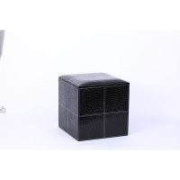 现代简约换鞋凳PU皮储物凳搁脚凳沙发凳方凳实木皮敦子试衣间凳子PY-DZ001