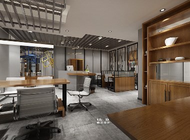 楼兰设计办公室装修设计效果图赏析