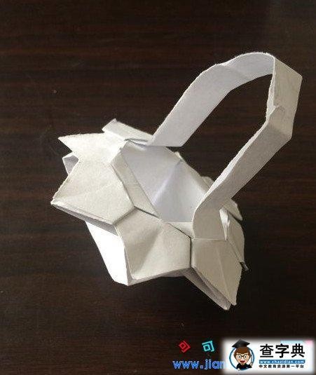 手工制作 环保 简单好看的八角花篮折纸方法 篮子折纸花样百出今天