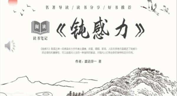 钝感力读书分享好书推荐读后感PPT课件模板