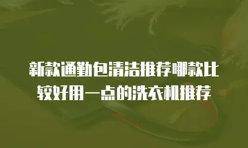 新款通勤包清洁推荐哪款比较好用一点的洗衣机推荐
