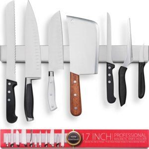 优质不锈钢磁性刀架 Premium 17 Inch Stainless Steel Magnetic Knife Holder 