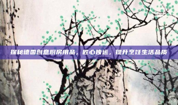 探秘德国创意厨房用品,匠心独运,提升烹饪生活品质
