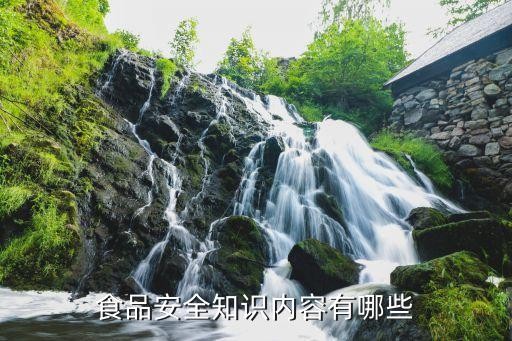 食品安全知识内容有哪些