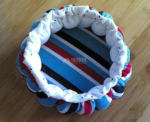 家居DIY:旧衣服改造收纳盒 环保又美观