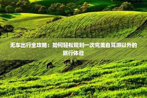 无车出行全攻略：如何轻松规划一次完美自驾游以外的旅行体验