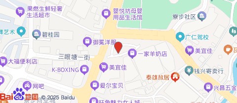 百龄有机食品生活超市位置示意图