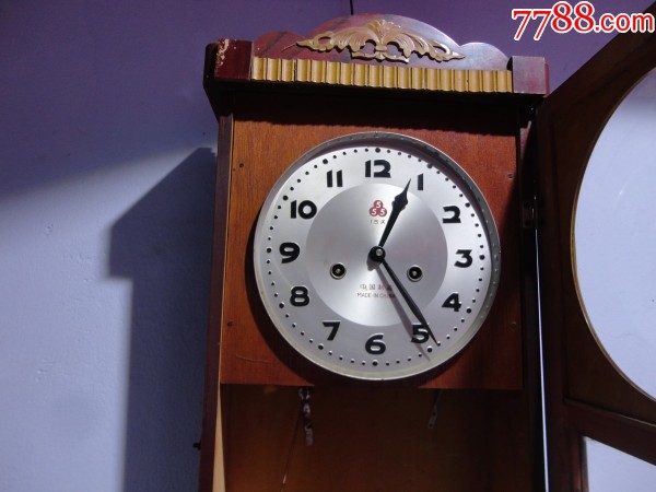 5.60年代555牌黄铜机芯纯机械特大挂钟【古董旧物店】_第4张_7788徽章收藏