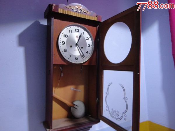 5.60年代555牌黄铜机芯纯机械特大挂钟【古董旧物店】_第5张_7788徽章收藏