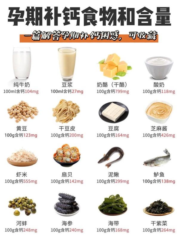 孕妇吃什么最补钙