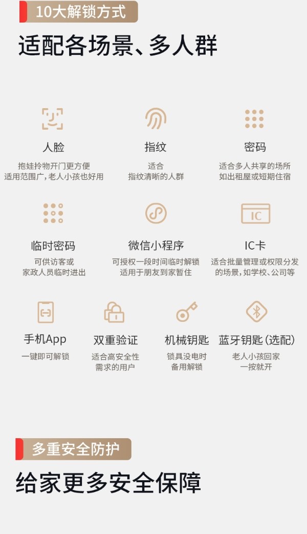 龙霆智能锁A3 系列发布:3D人脸猫眼大屏 超级省电长续航