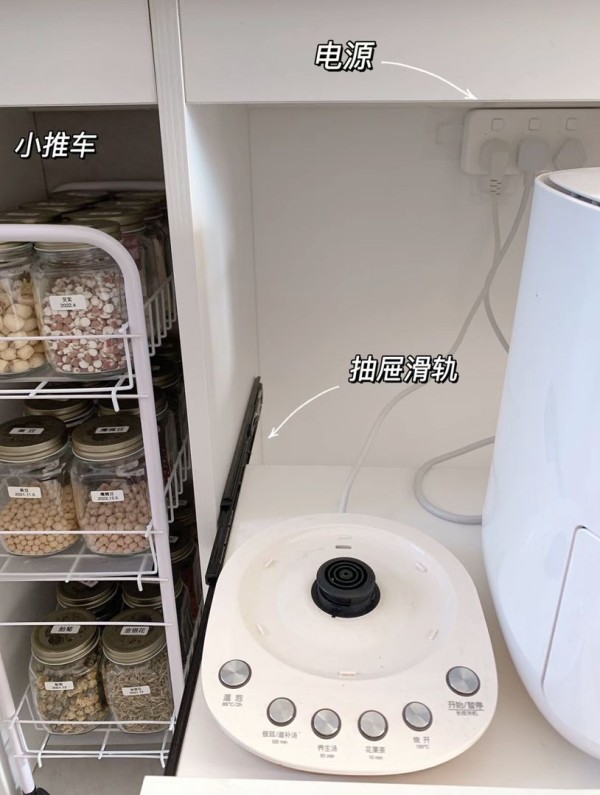 小厨房扩容｜问爆了的小家电柜，来咯❗️❗️装修效果图片_4