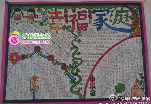幸福家庭手抄报文明礼仪手抄报手抄报之家