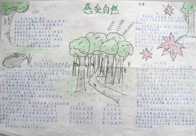关于感受自然的手抄报 关于大自然的手抄报