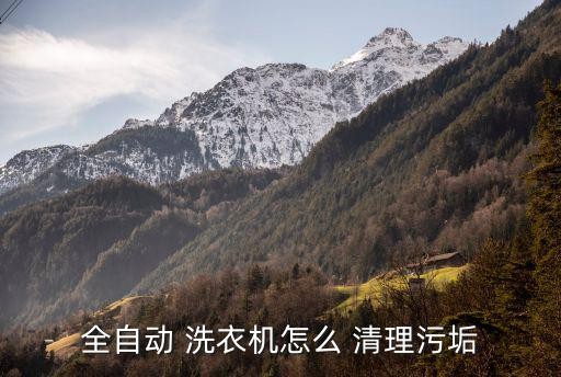 全自动 洗衣机怎么 清理污垢