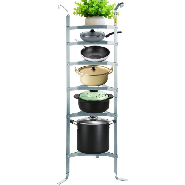 VEVOR 6层炊具架,碳钢多层锅架