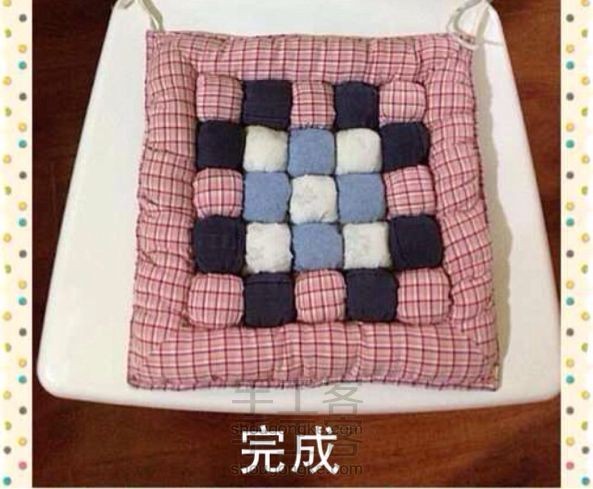 旧布料改手工拼布手工座垫