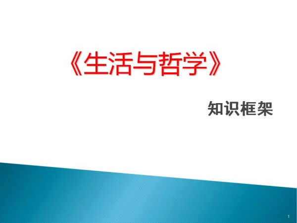 高三二轮复习生活与哲学知识框架ppt课件.ppt_第1页