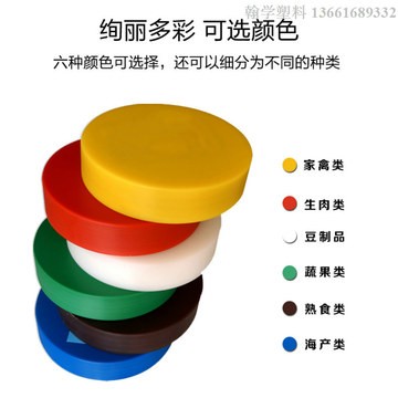 圆形特加厚塑料切菜板砧板菜墩肉摊卖肉斩骨案板酒店排挡厨房分类