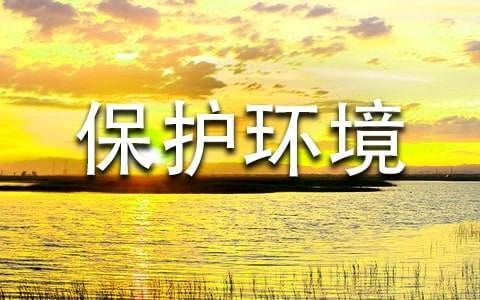 建议保护环境的建议书集锦八篇