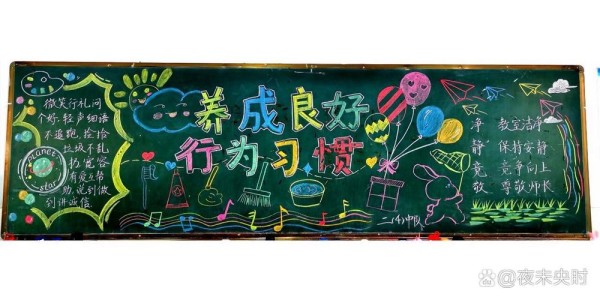 行为习惯黑板报