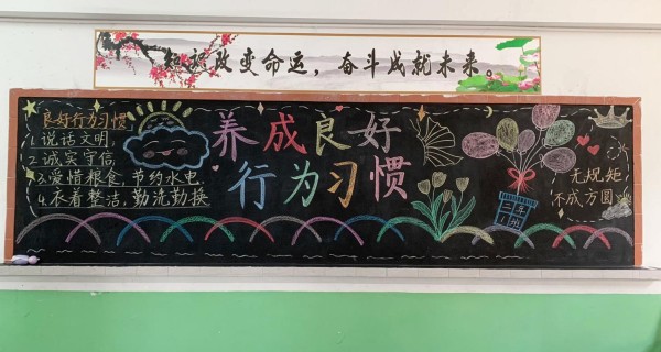 黑板报养成良好的行为习惯养成良好的生活习惯