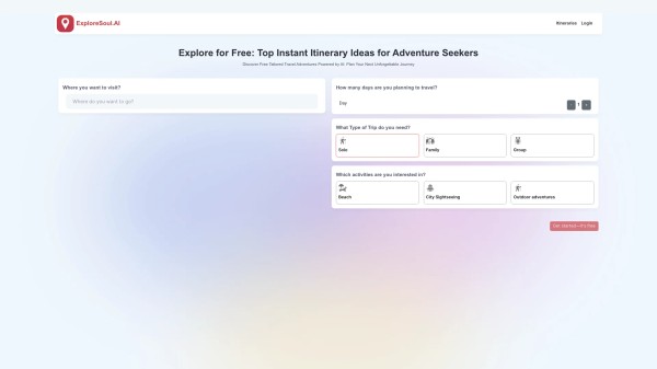 ExploreSoul AI 主页